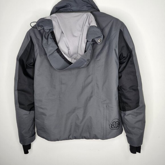 Brooks Brothers ProSport Men's Ski Jacket Sz S Grey Black - Picture 8 of 16